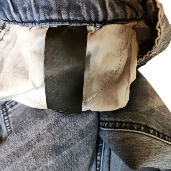 Jogger Fit Drawstring Waist Tapered Leg Denim Jeans Womens Size 1X Blue - Picture 5 of 5